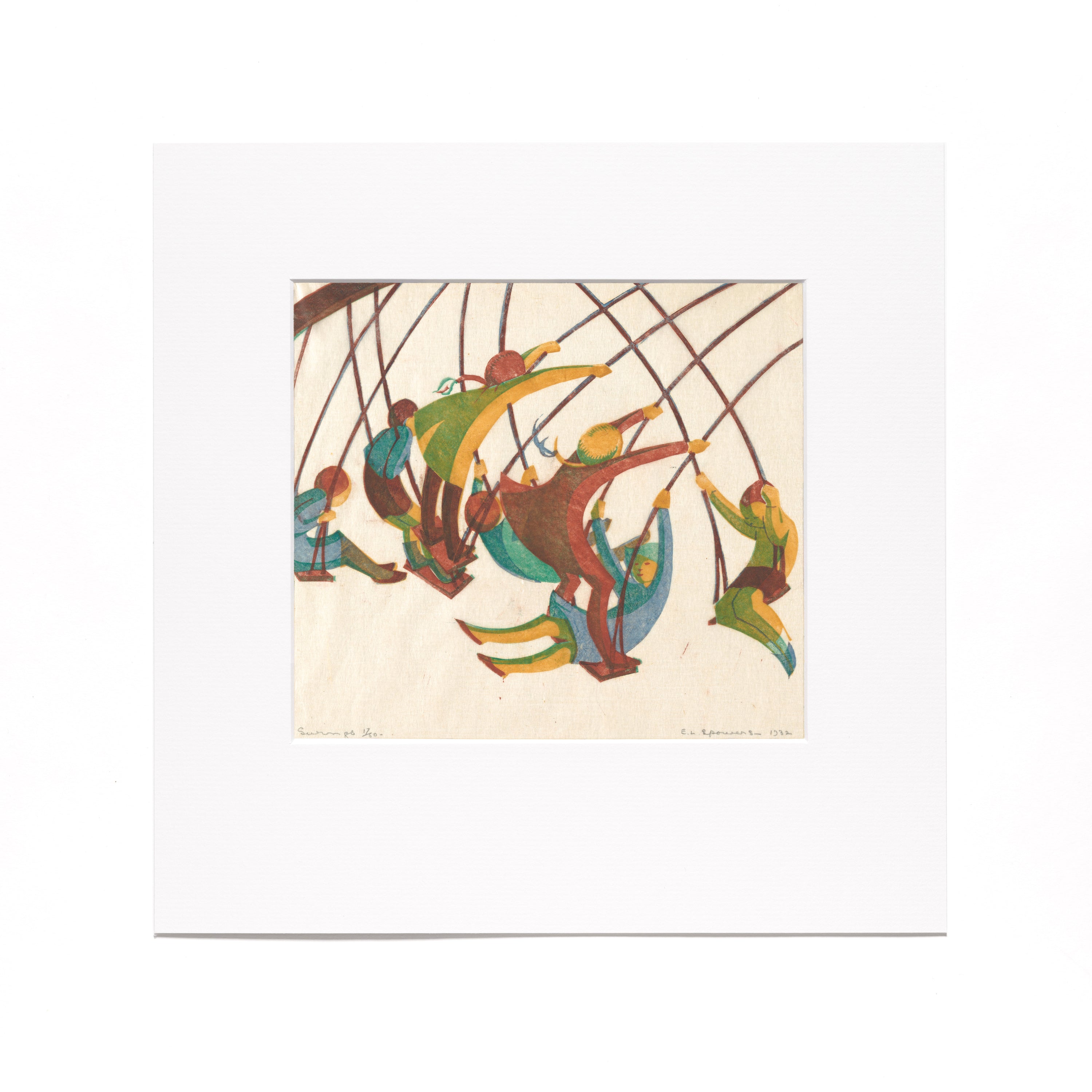 Ethel Spowers "Swings" Reproduction Print