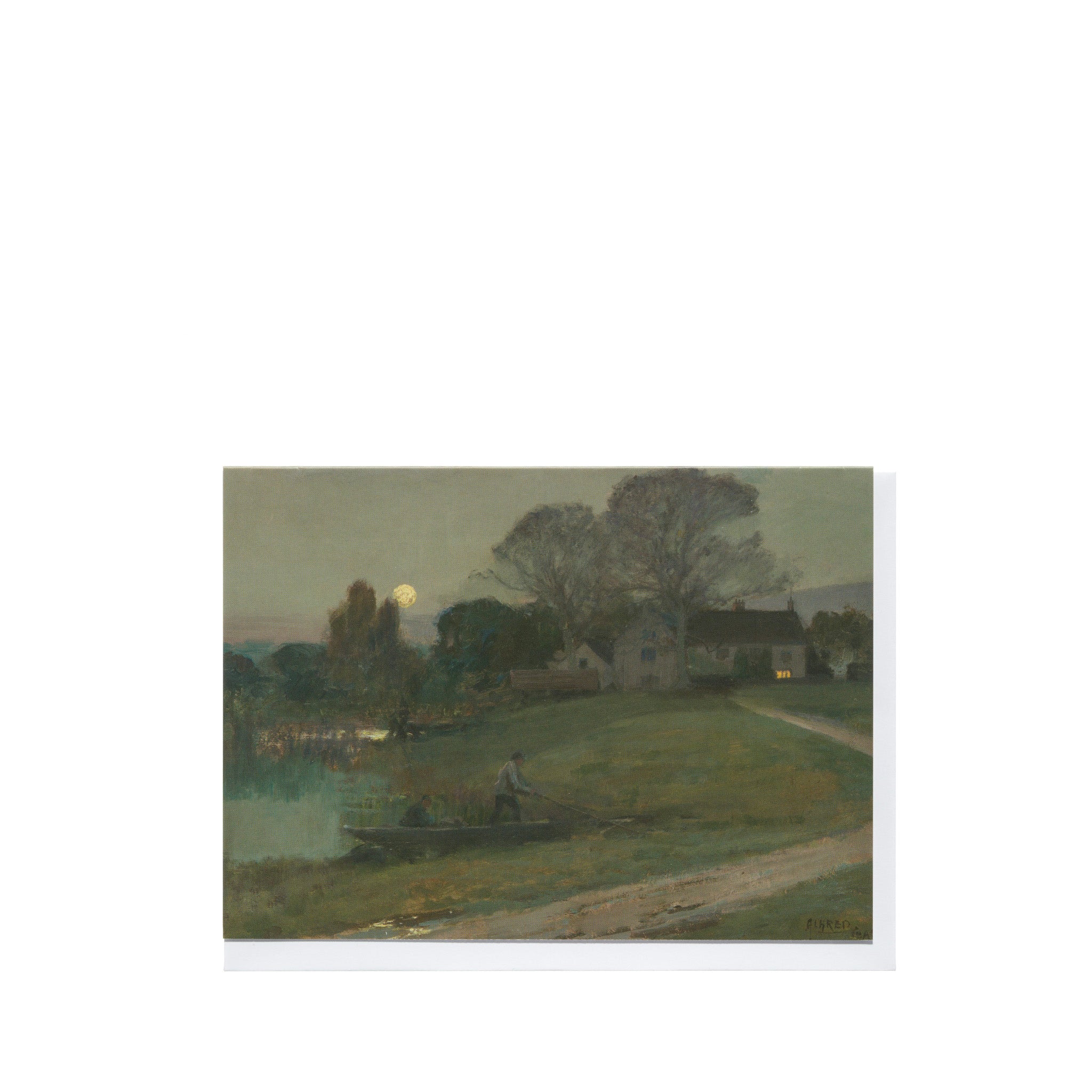 Alfred East "The Moon and the Manor House" Card