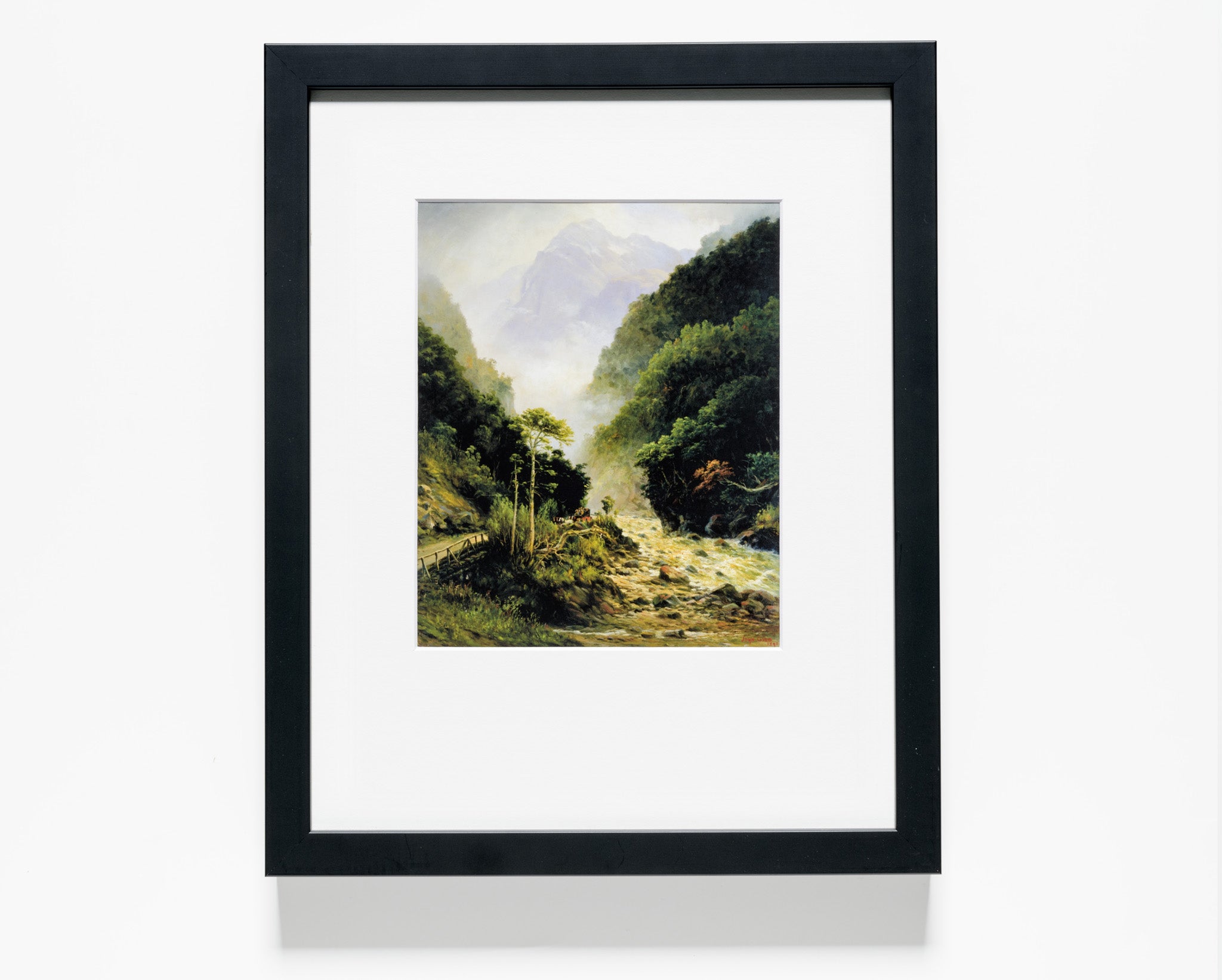 John Gibb "Clearing up, Otira Gorge" Reproduction Print