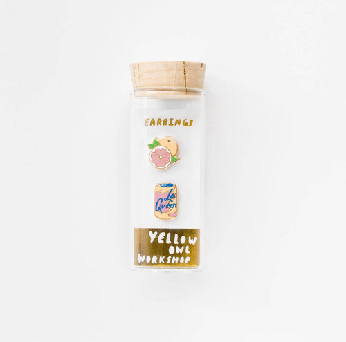 LA Queen and Grapefruit Earrings