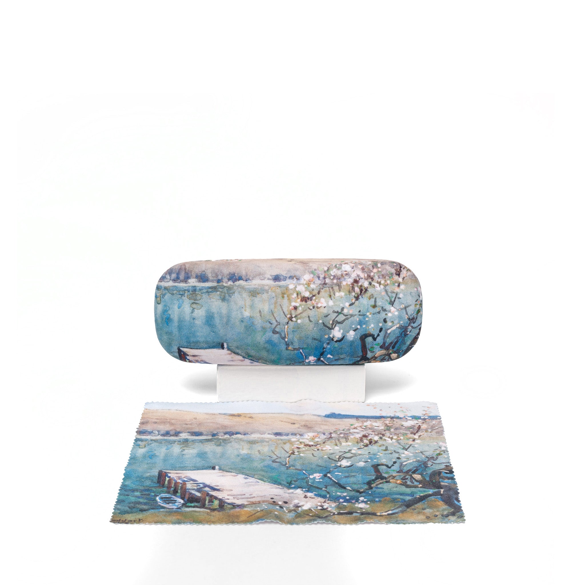 Margaret Stoddart "Diamond Harbour" Glasses Case with Lens Cloth