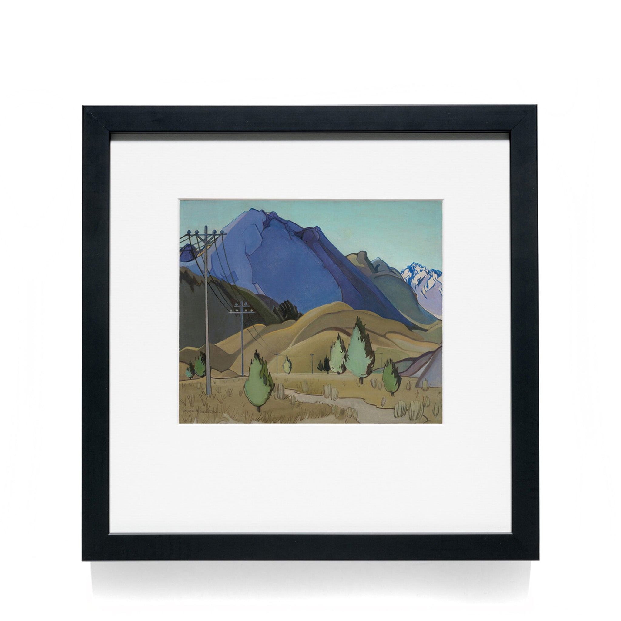 Louise Henderson "Plain and Hills" Reproduction Print