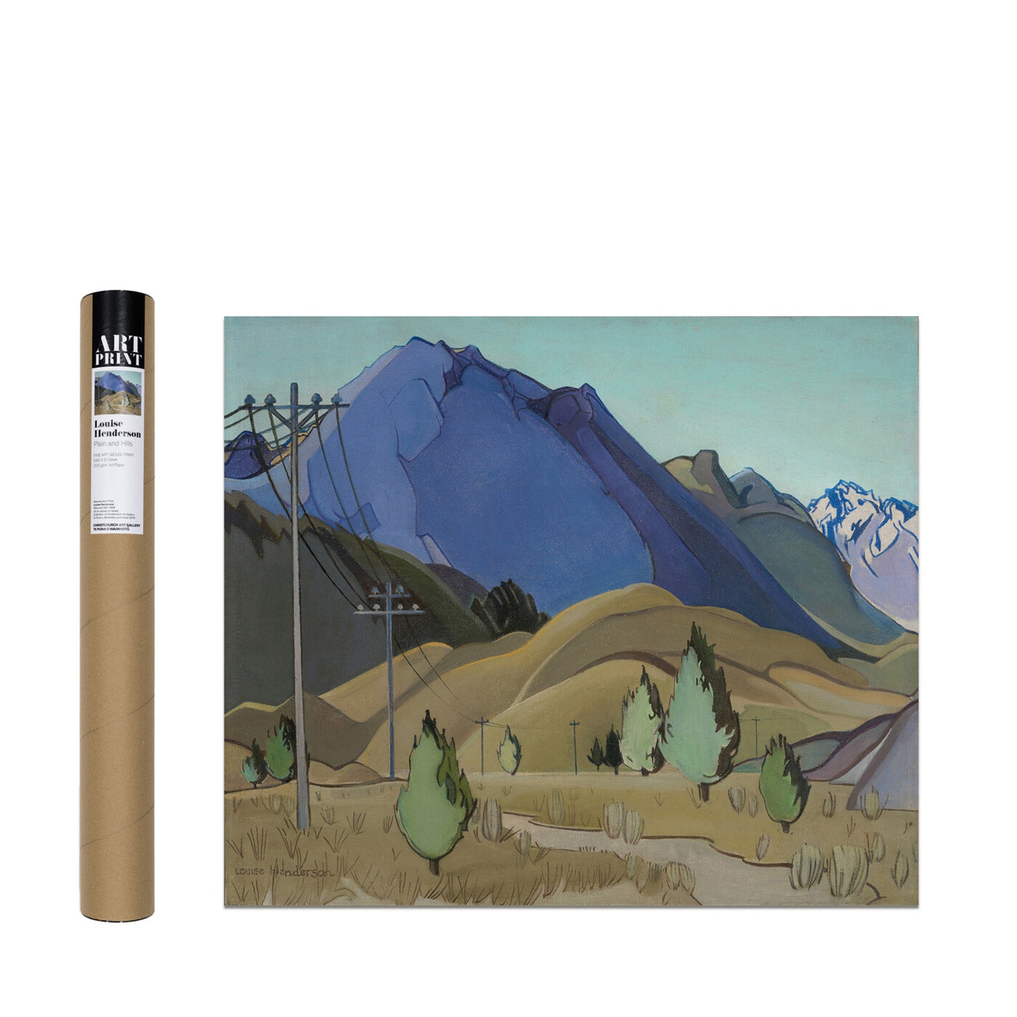 Louise Henderson "Plain and Hills" Reproduction Print