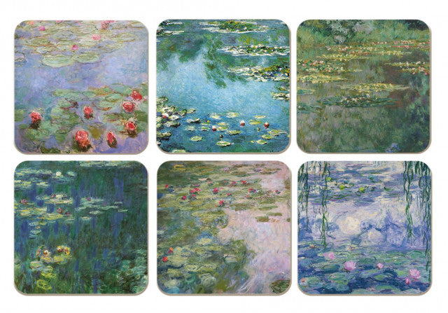 Claude Monet Water Lilies Coasters Set