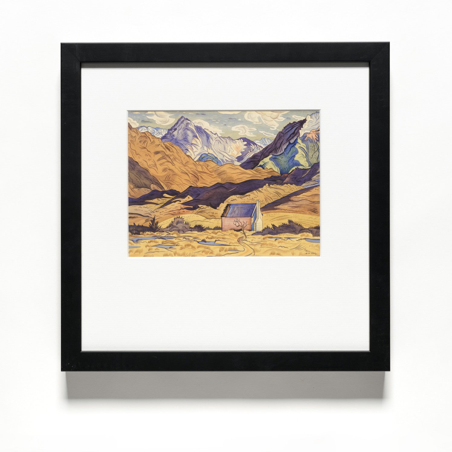 Rita Angus Mountains, Cass Reproduction Print