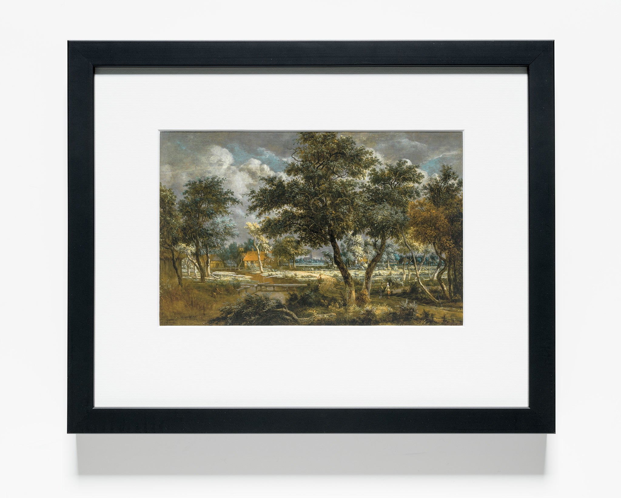 Meindert Hobbema A Wooded Landscape… Reproduction Print