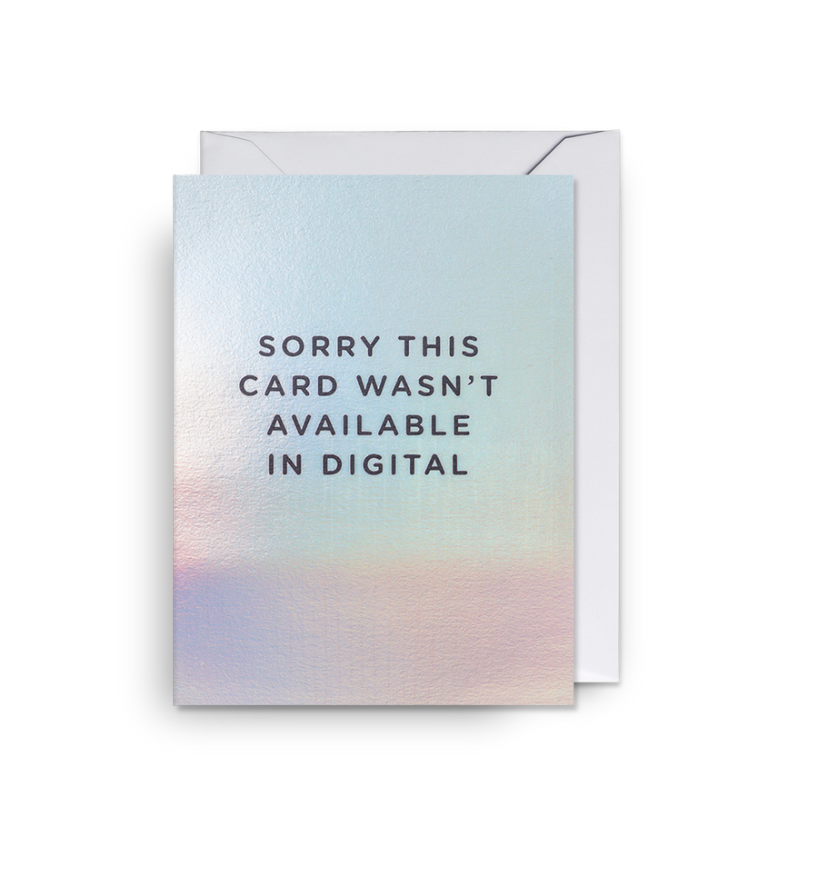 Sorry This Card...Digital Mini Card