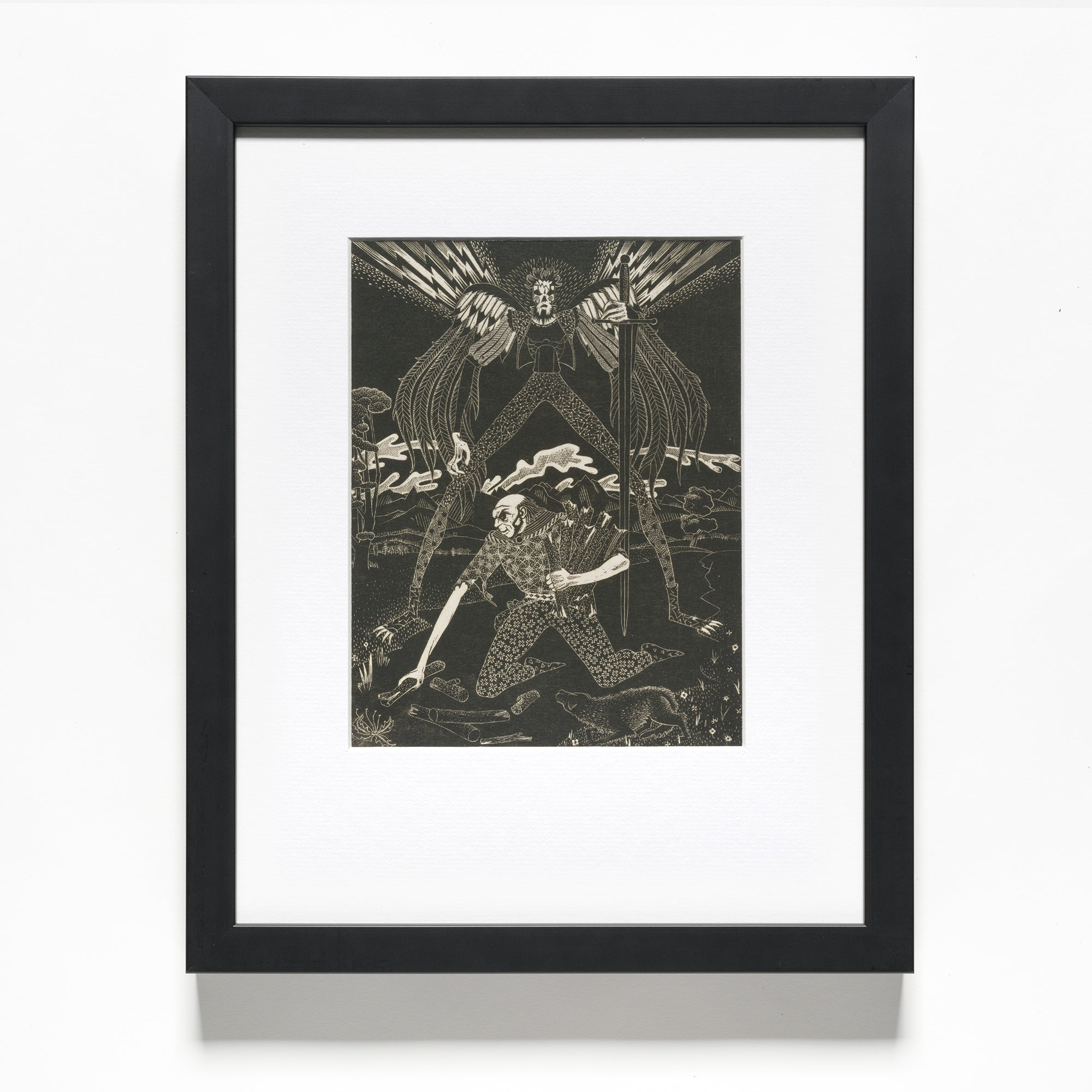 Leo Bensemann Death and the Woodcutter Reproduction Print