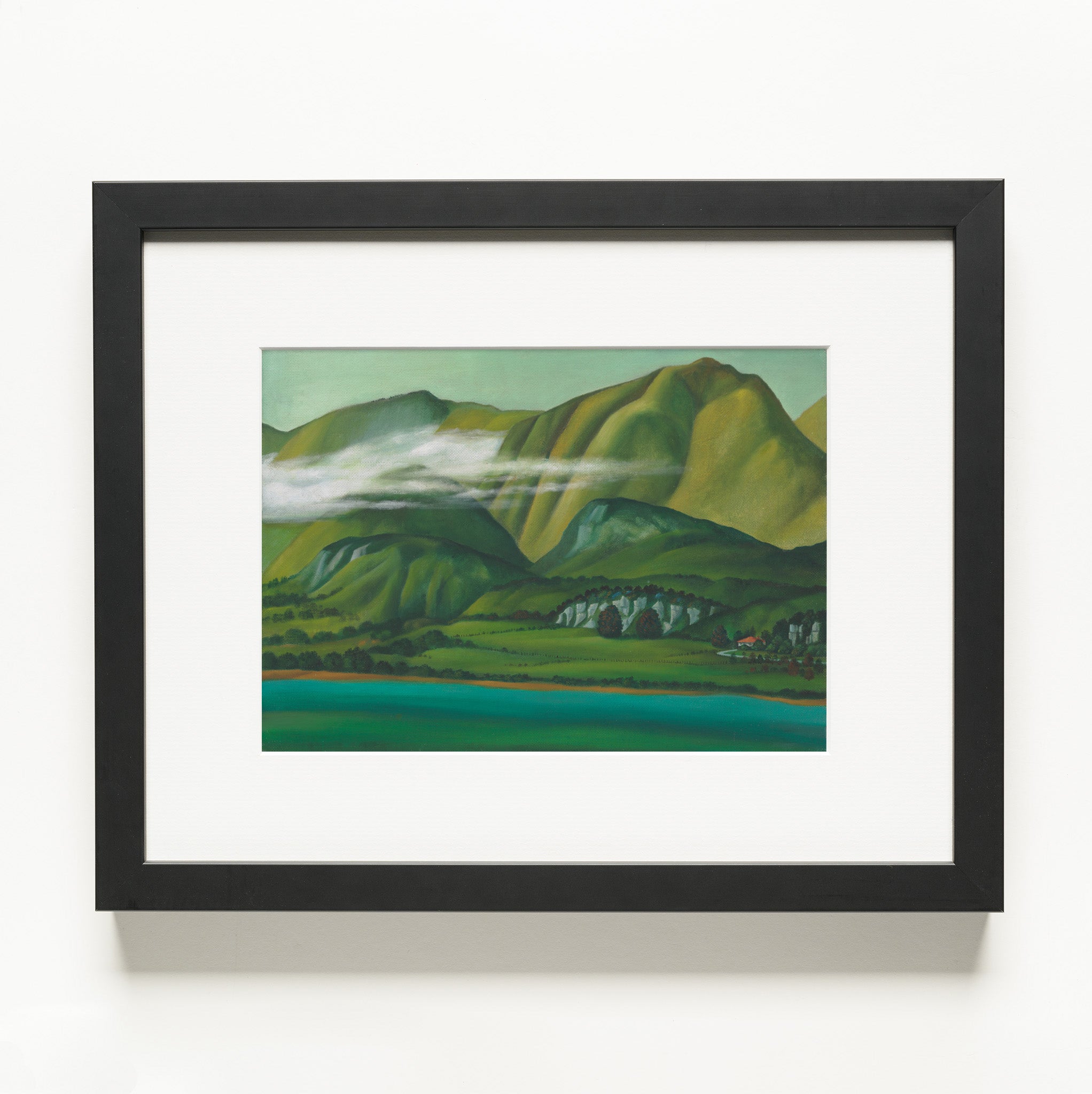 Leo Bensemann - "Morning Takaka" Framed Print