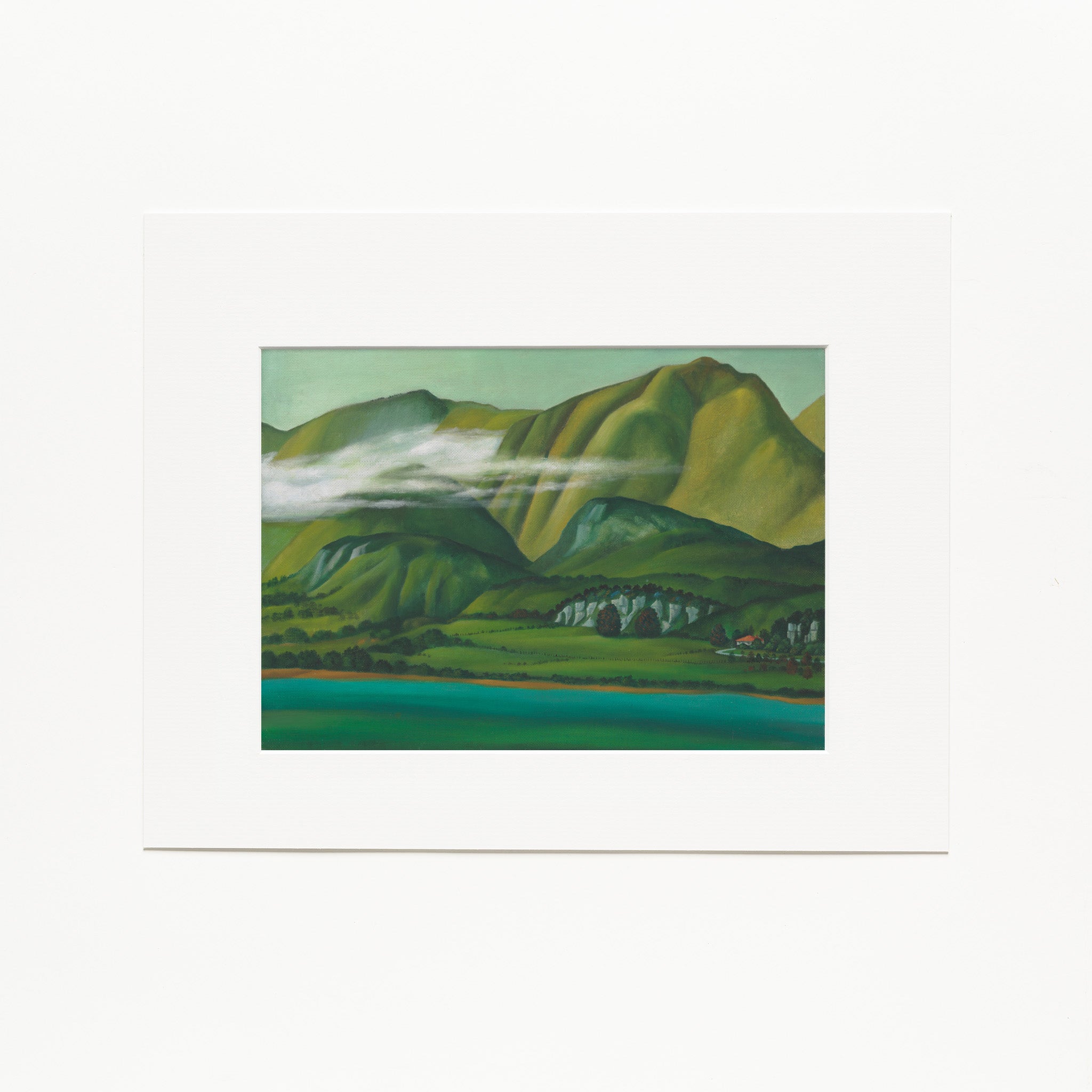 Leo Bensemann - "Morning Takaka" Framed Print