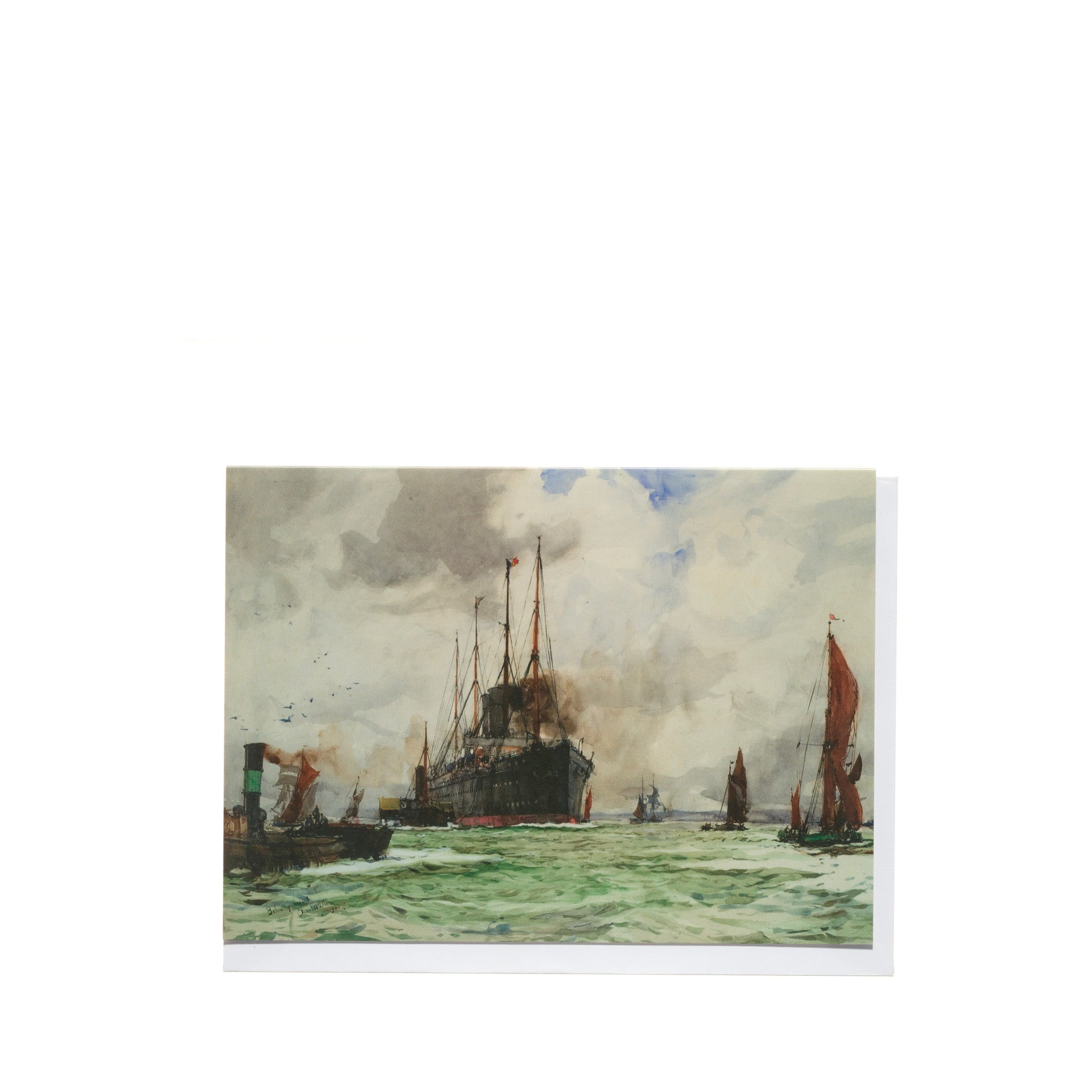 Charles Dixon "Below Gravesend" Card
