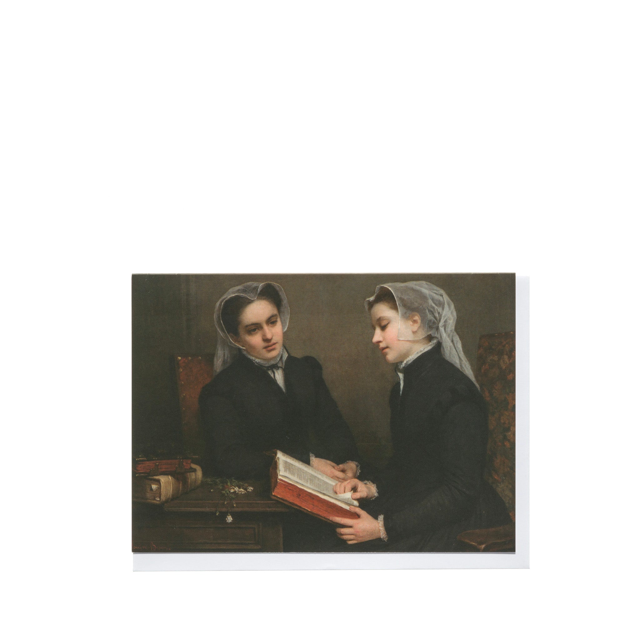Henriette Browne "La Lecture de la Bible" Card