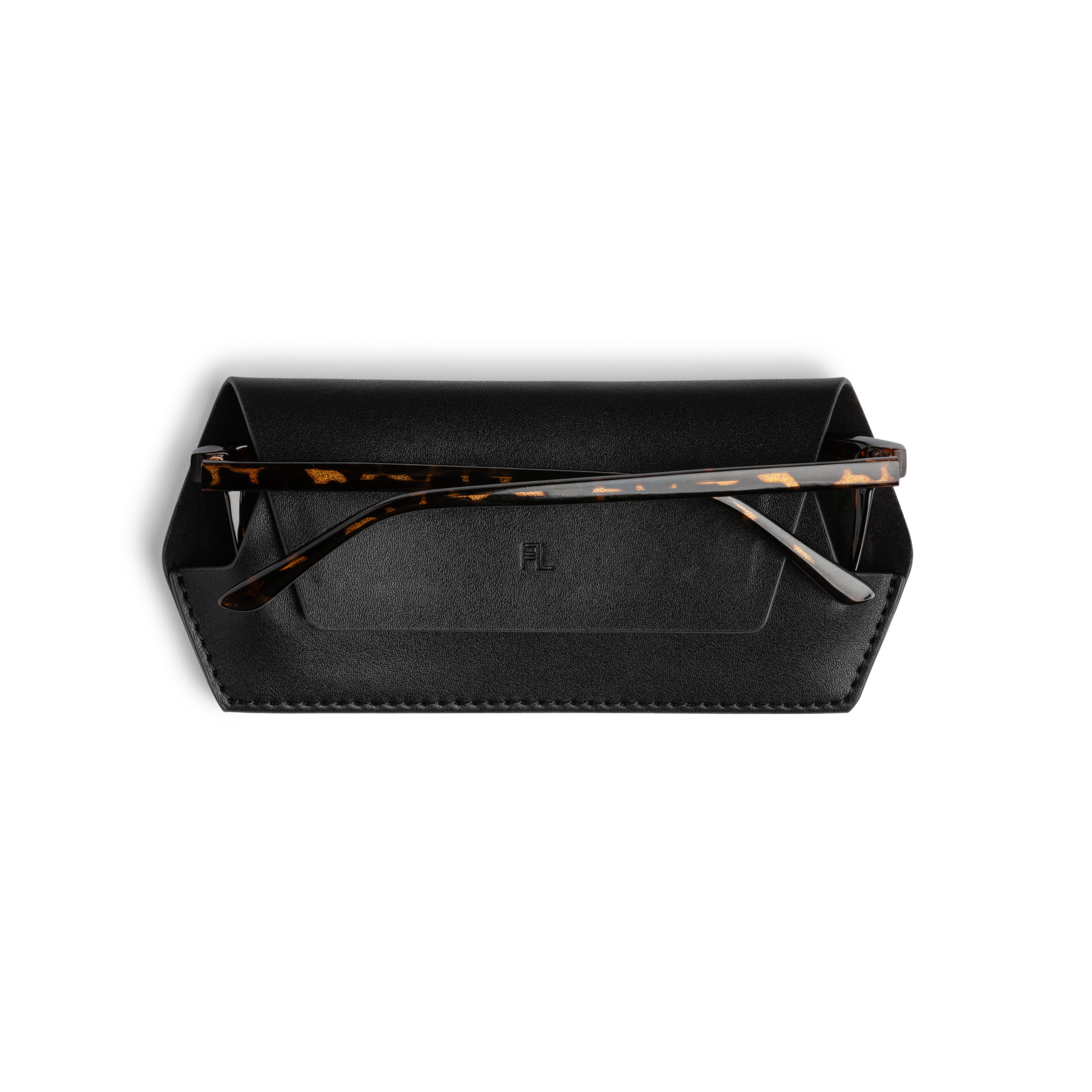 Slimline Glasses Case - Black