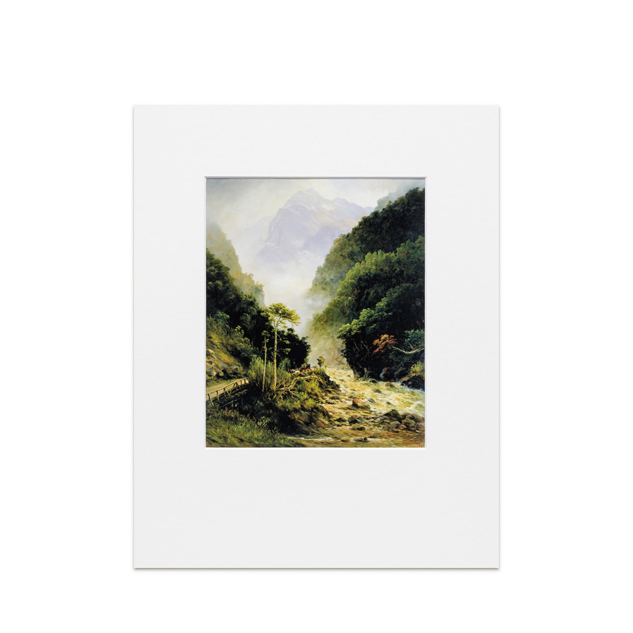 John Gibb "Clearing up, Otira Gorge" Reproduction Print