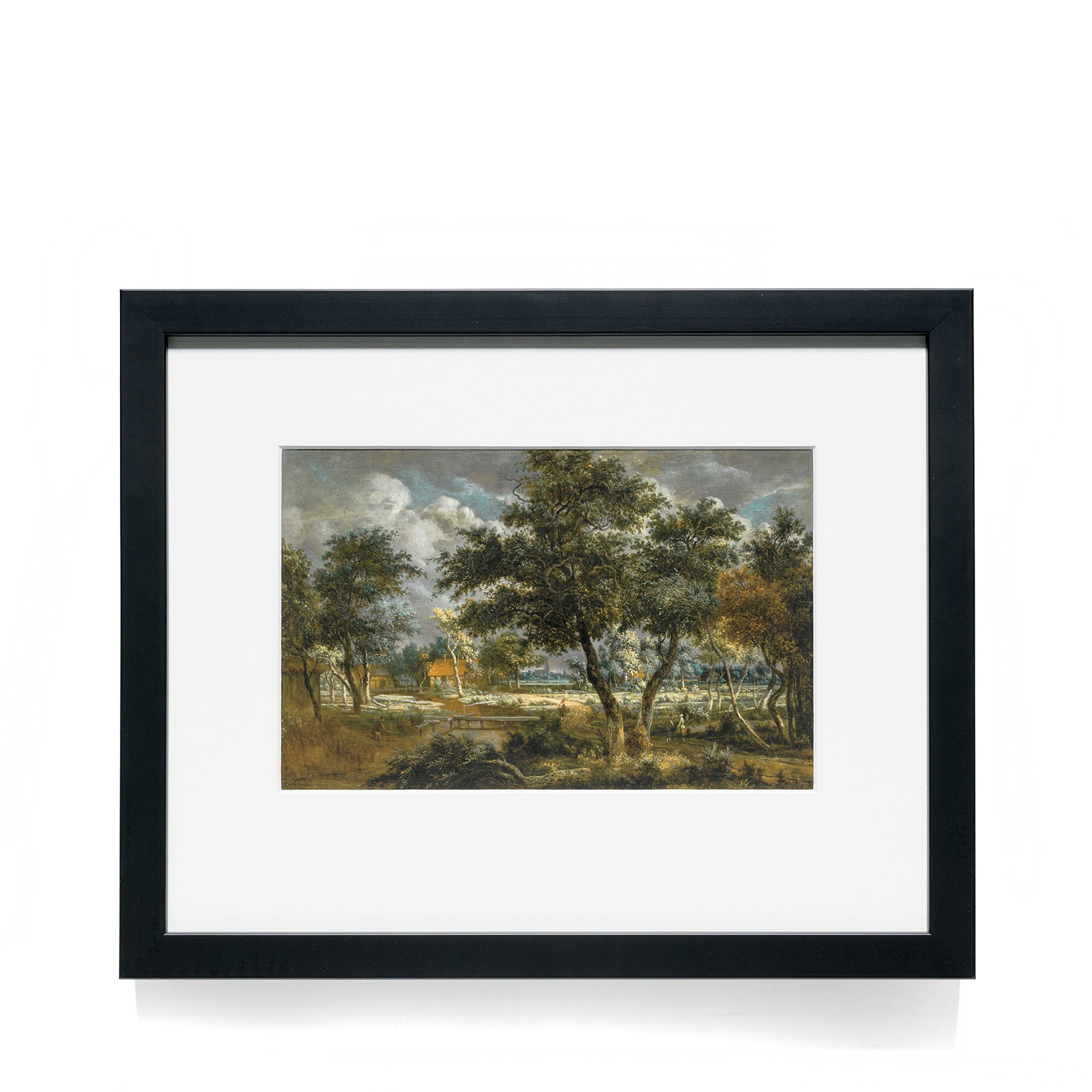 Meindert Hobbema A Wooded Landscape… Reproduction Print