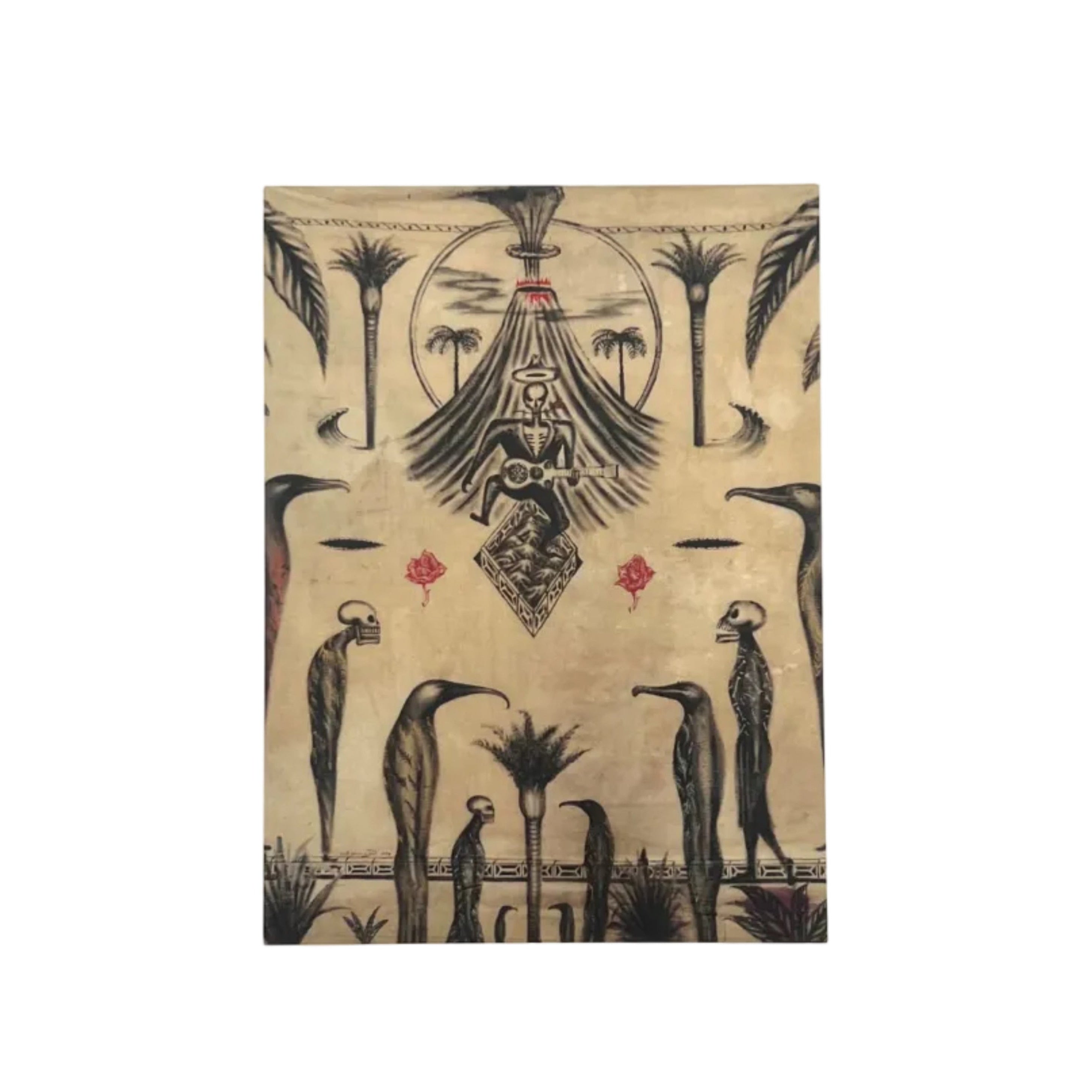 Bill Hammond "Volcano Flag" Postcard