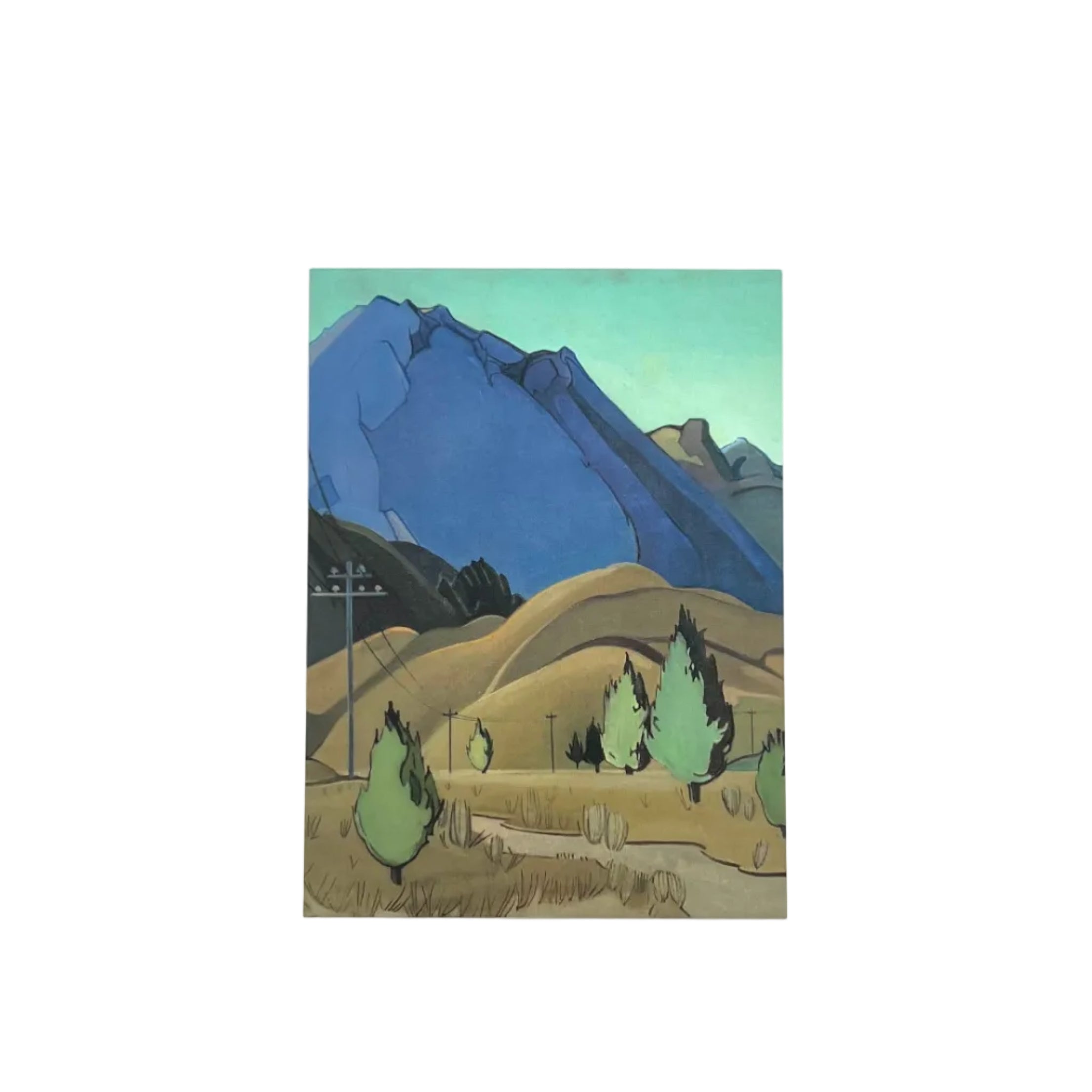 Louise Henderson "Plain and Hills" Postcard