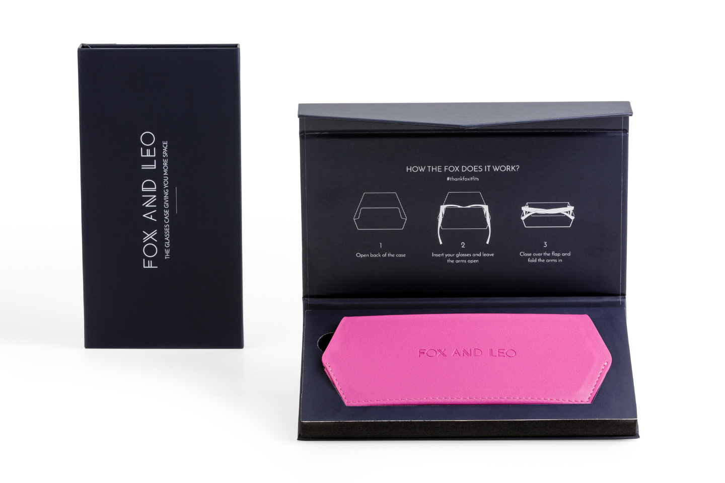 Slimline Glasses Case - Hot Pink