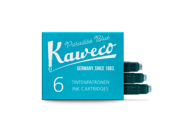 Kaweco Ink Cartridges 6 pack - Paradise Blue