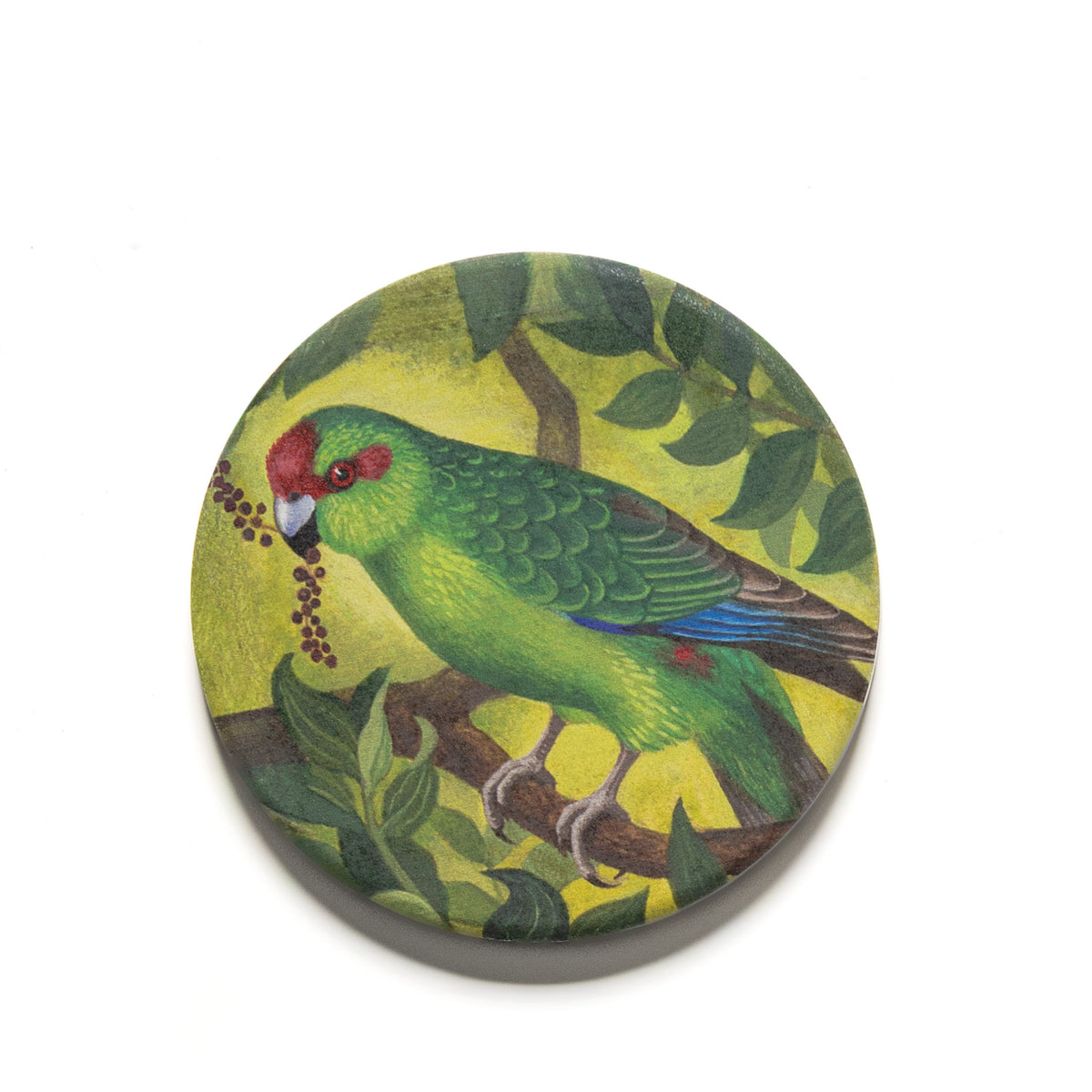 Eileen Mayo "Kākāriki / Red-crowned Parakeet" Ceramic Magnet