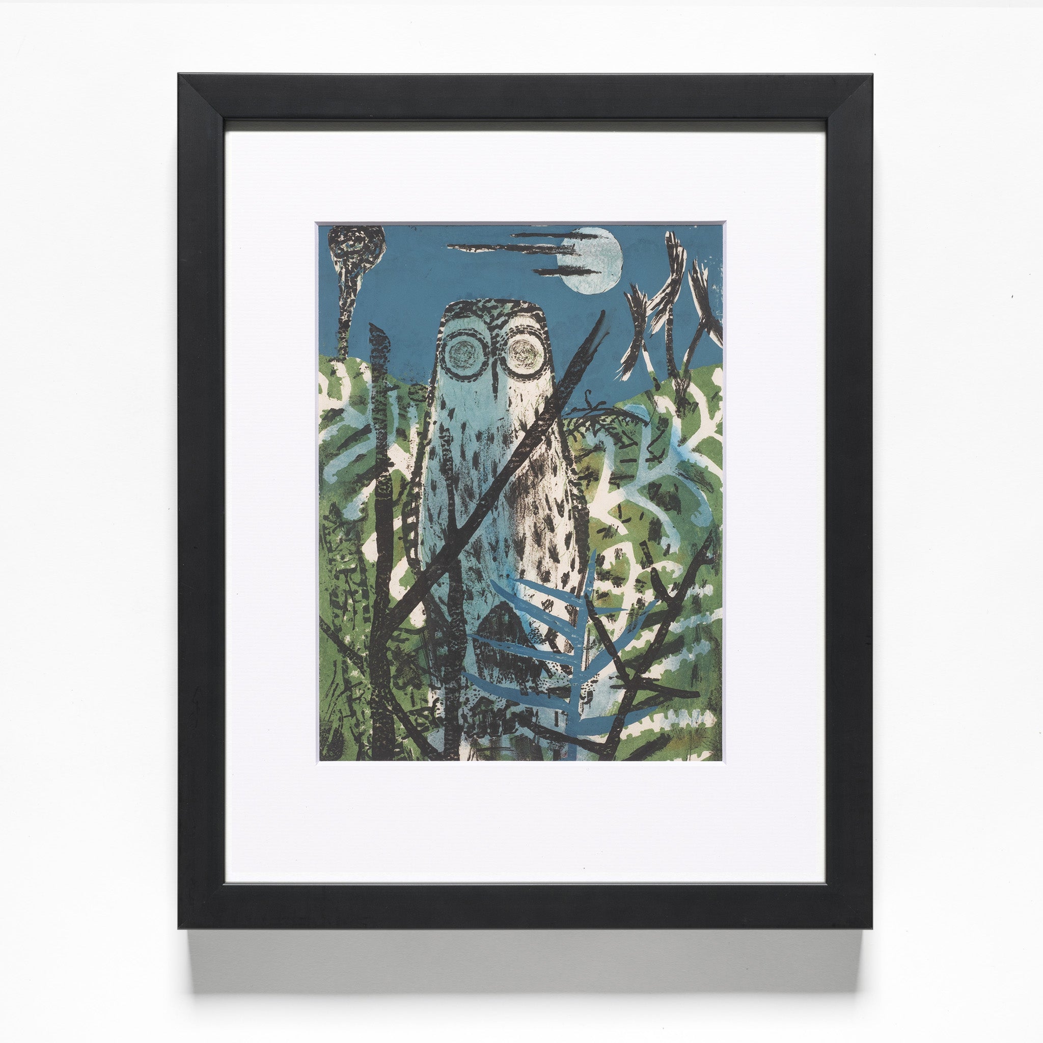 Juliet Peter "Morepork and Pungas" Reproduction Print