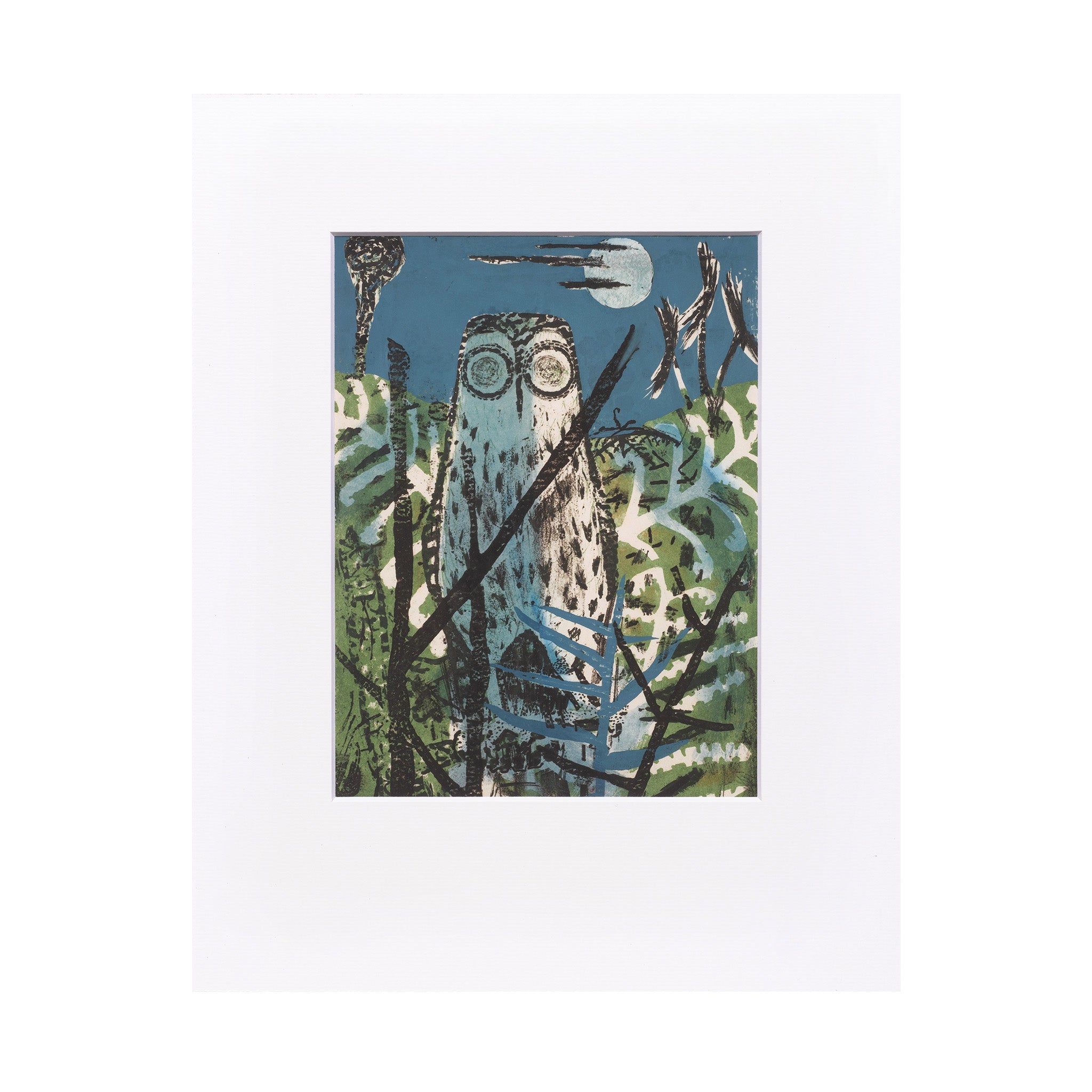 Juliet Peter "Morepork and Pungas" Reproduction Print