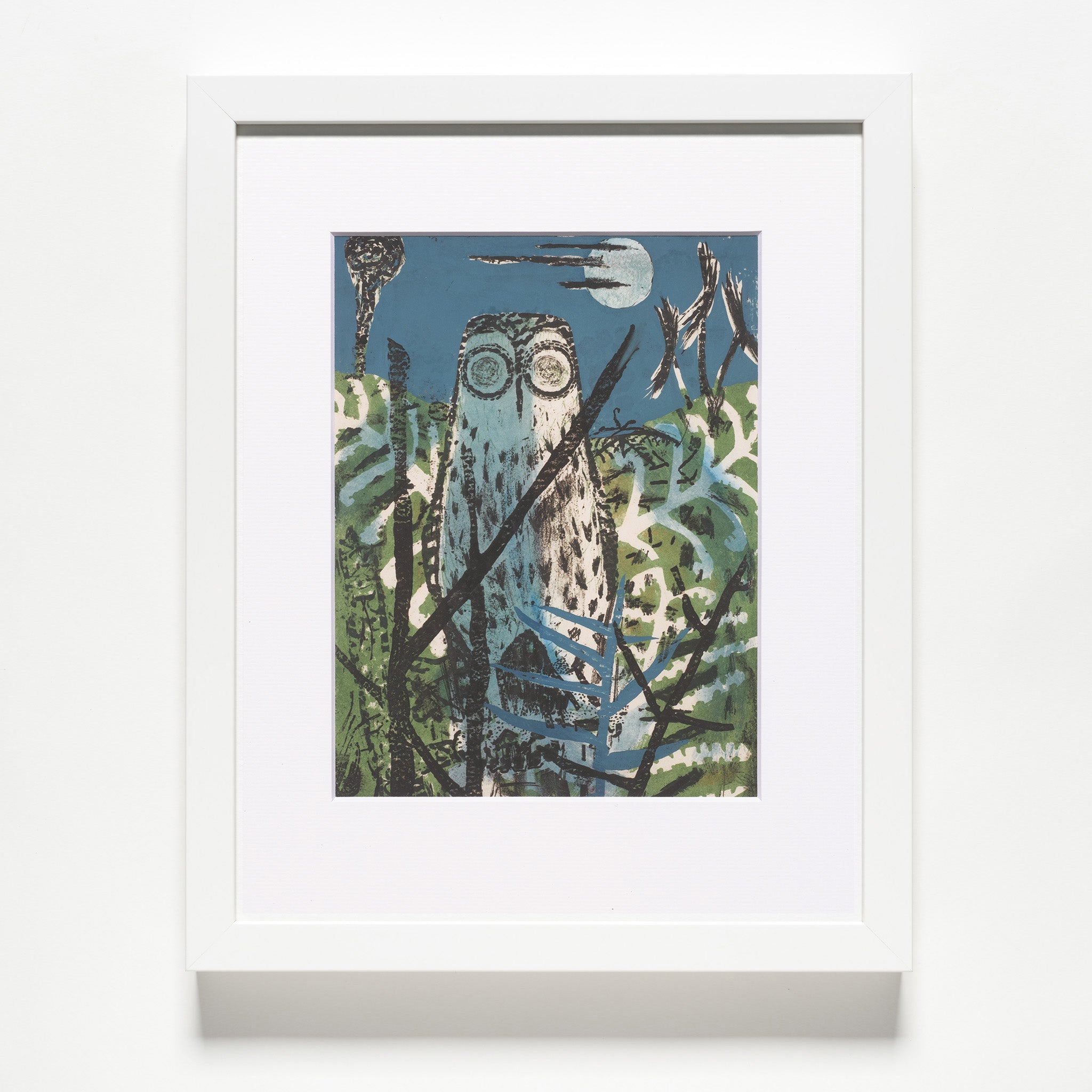 Juliet Peter "Morepork and Pungas" Reproduction Print