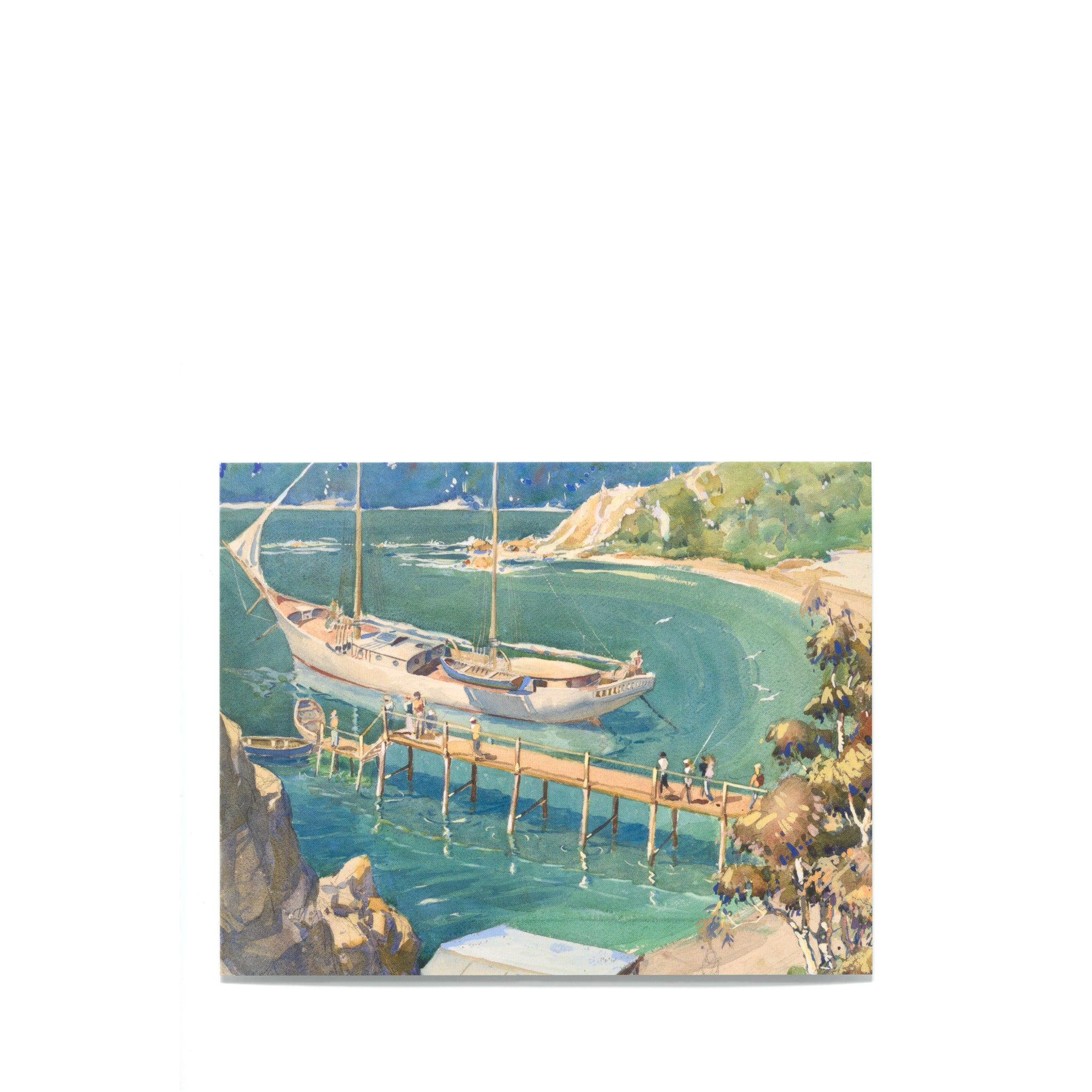 Russell Clark "The Island Trader" Postcard