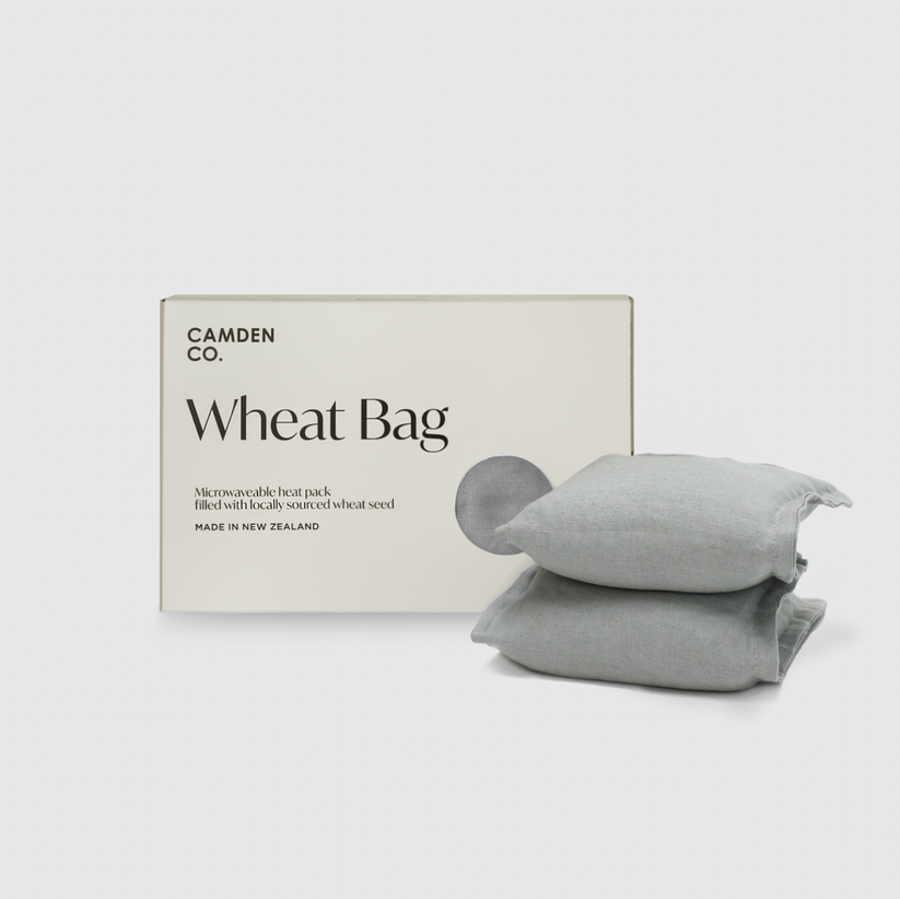Wheat Bag in Dove Grey Linen
