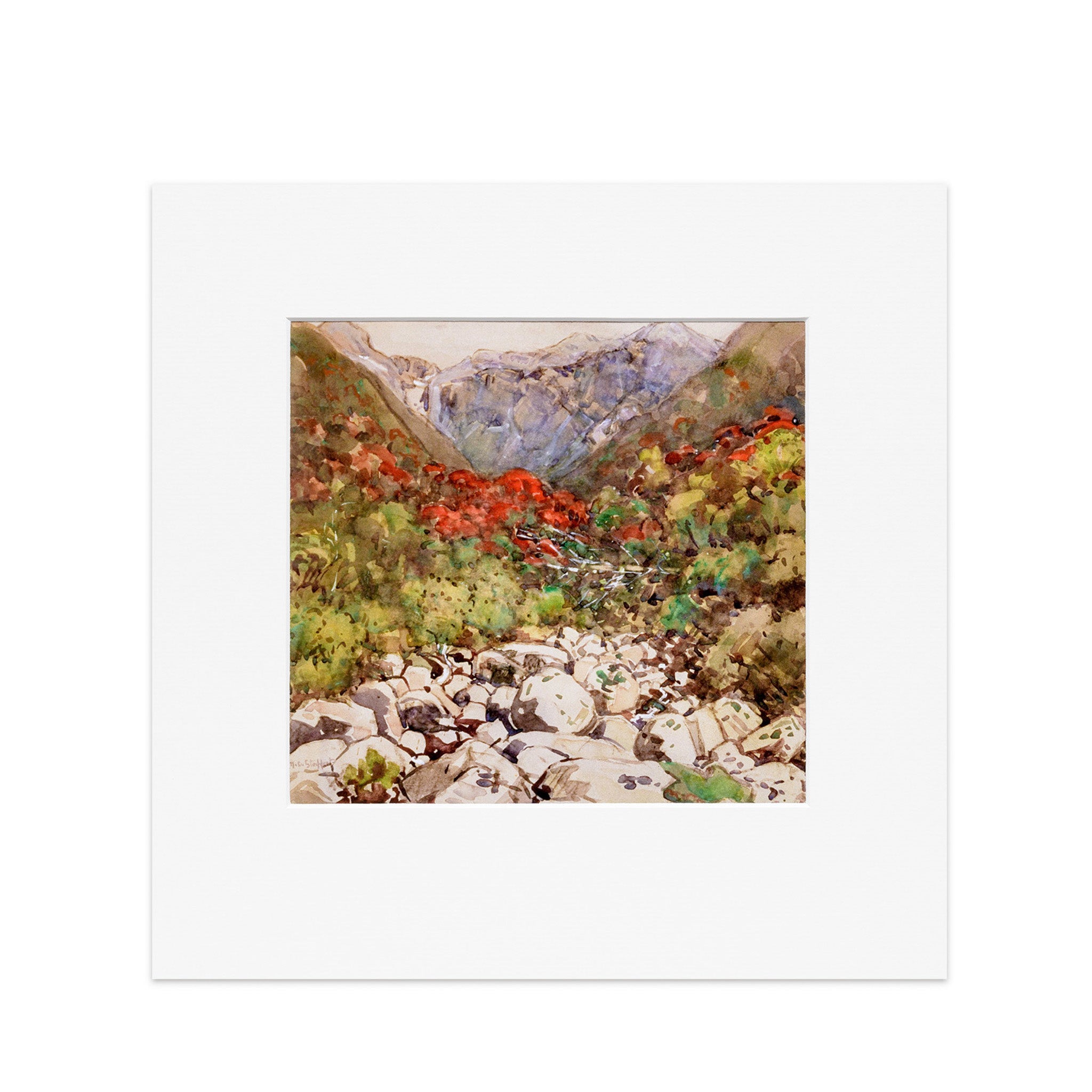 Margaret Stoddart "An Otira Stream..." Reproduction Print