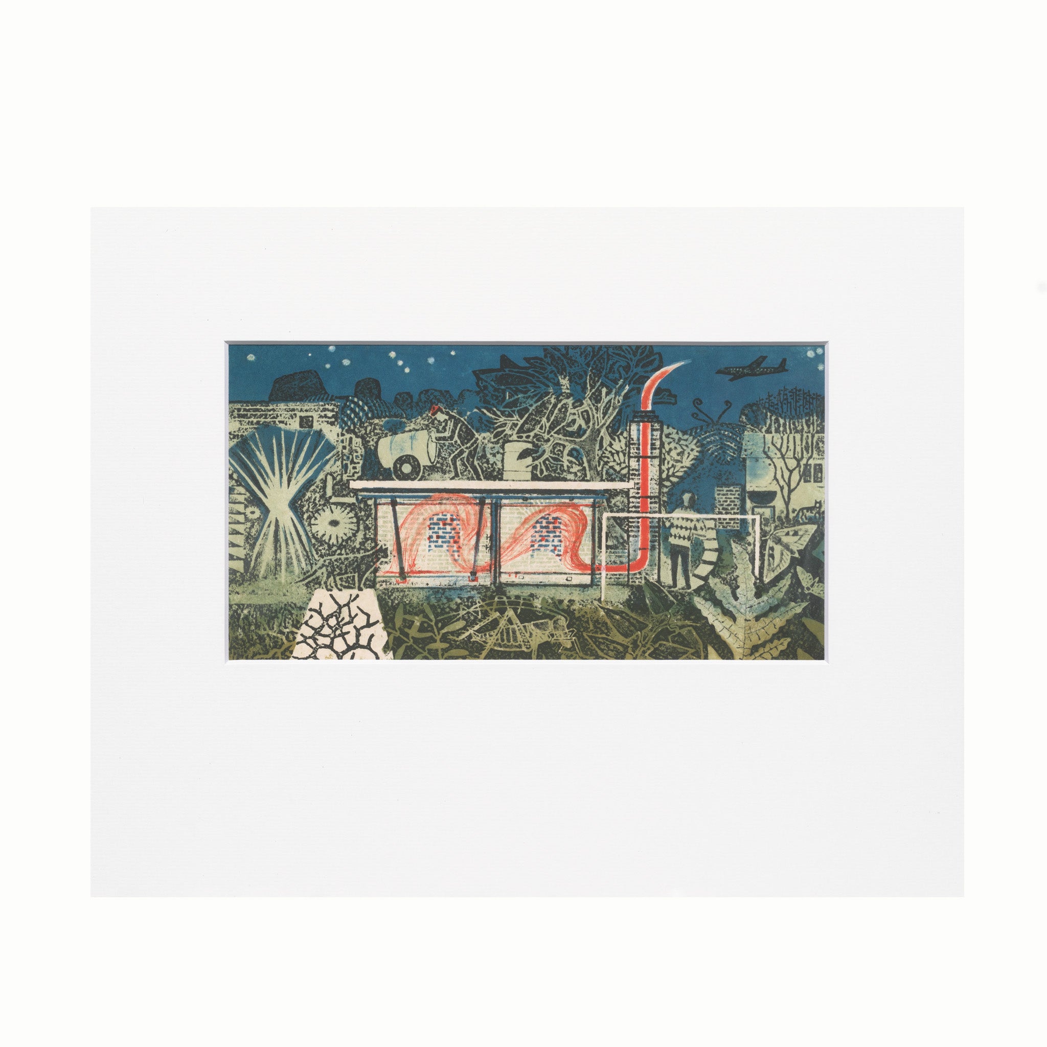 Juliet Peter "The World Of The Night Kiln Firers" Reproduction Print