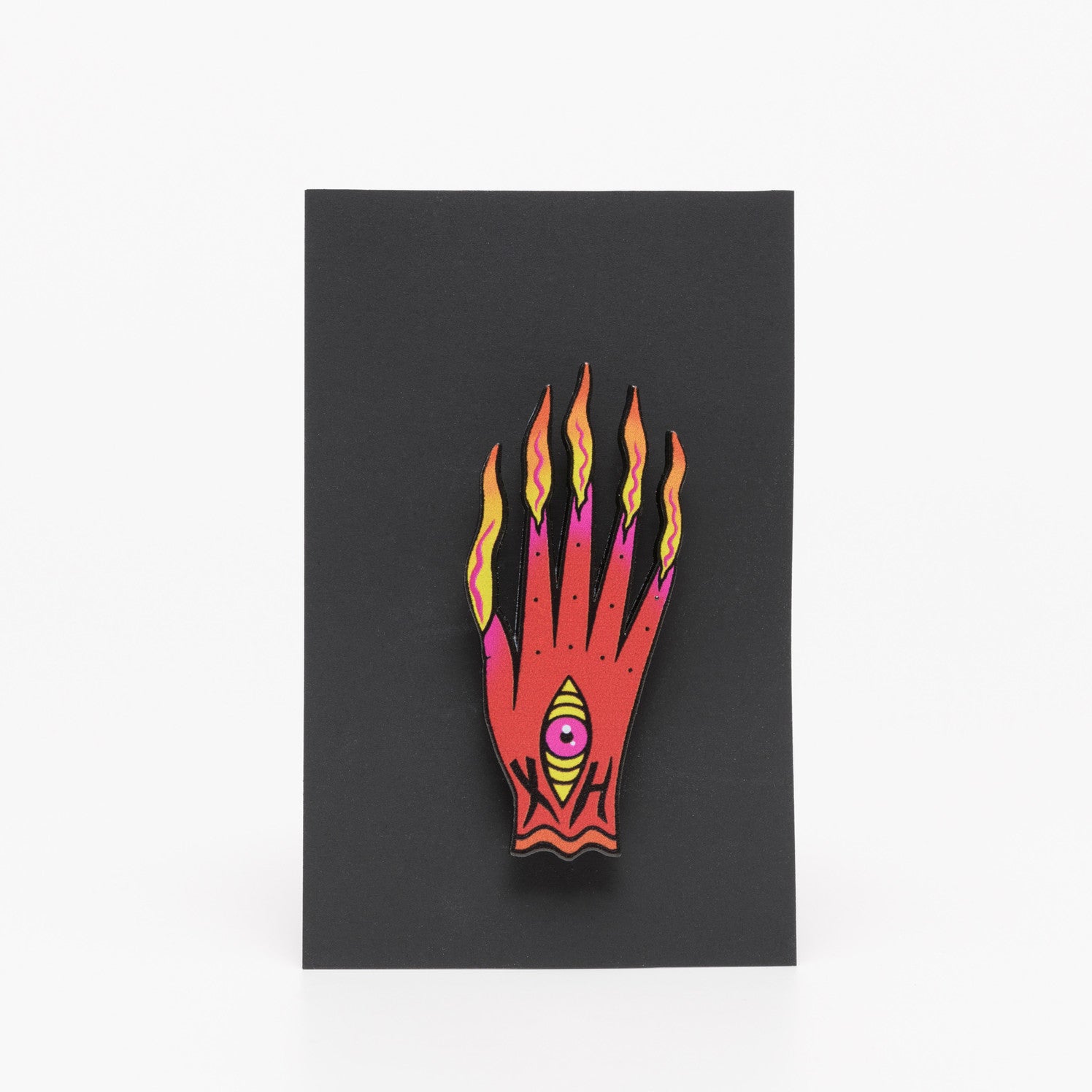 Xoë Hall Kuīni of the Worlds Flaming Hand Enamel Pin