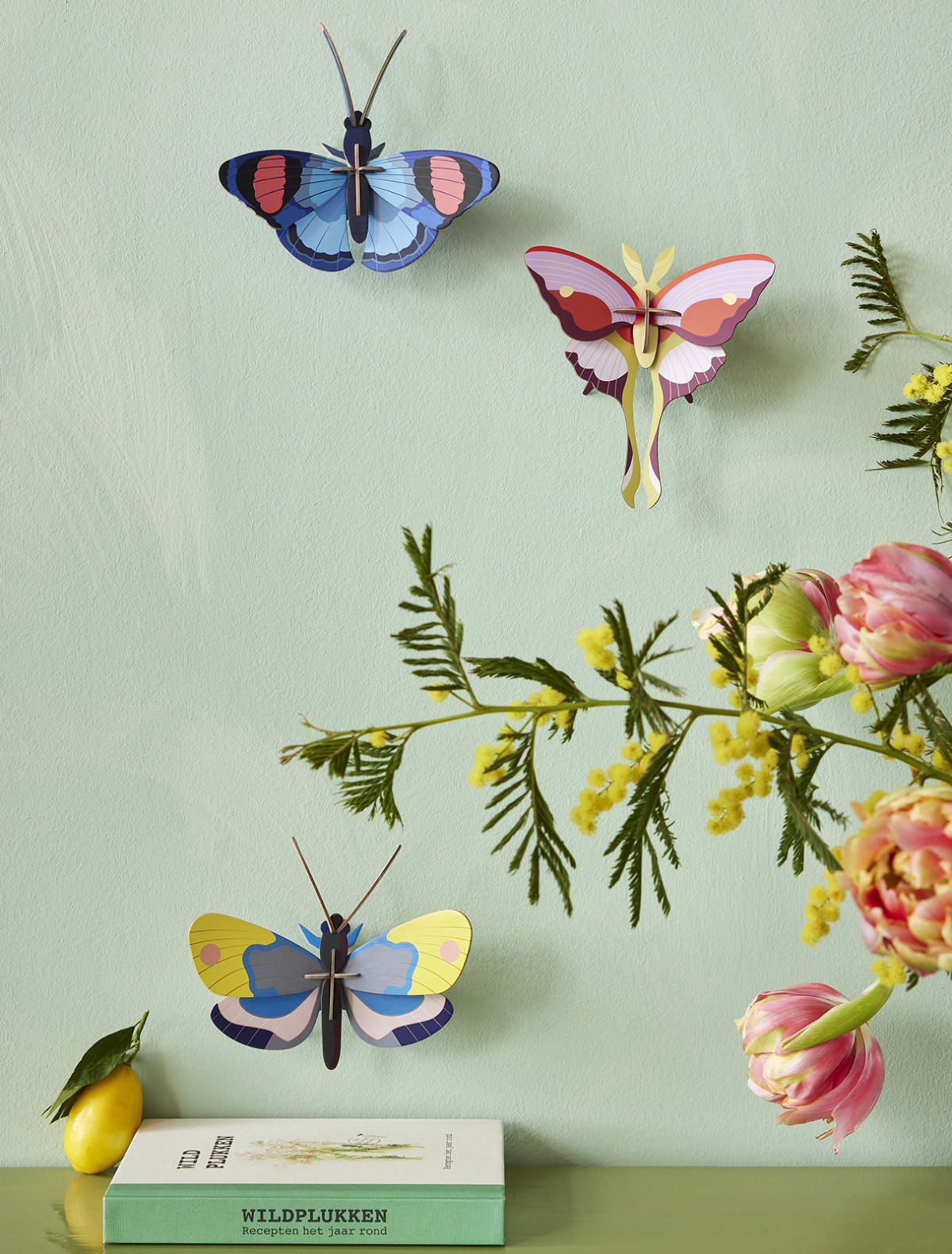 Lilac Comet Butterfly Wall Art