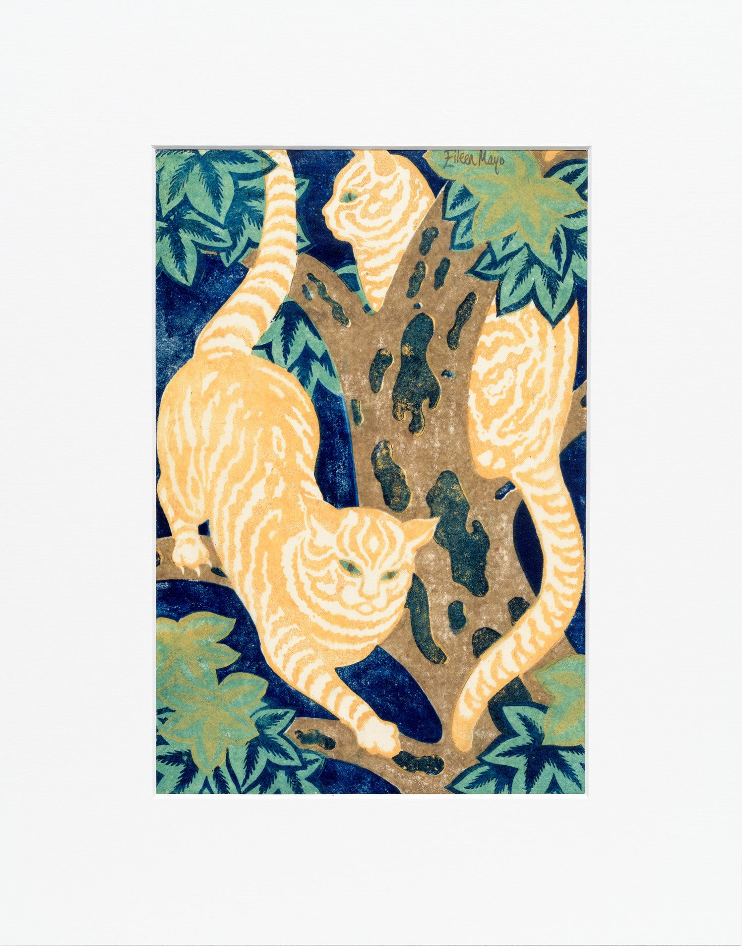 Eileen Mayo Cats in the Trees Reproduction Print