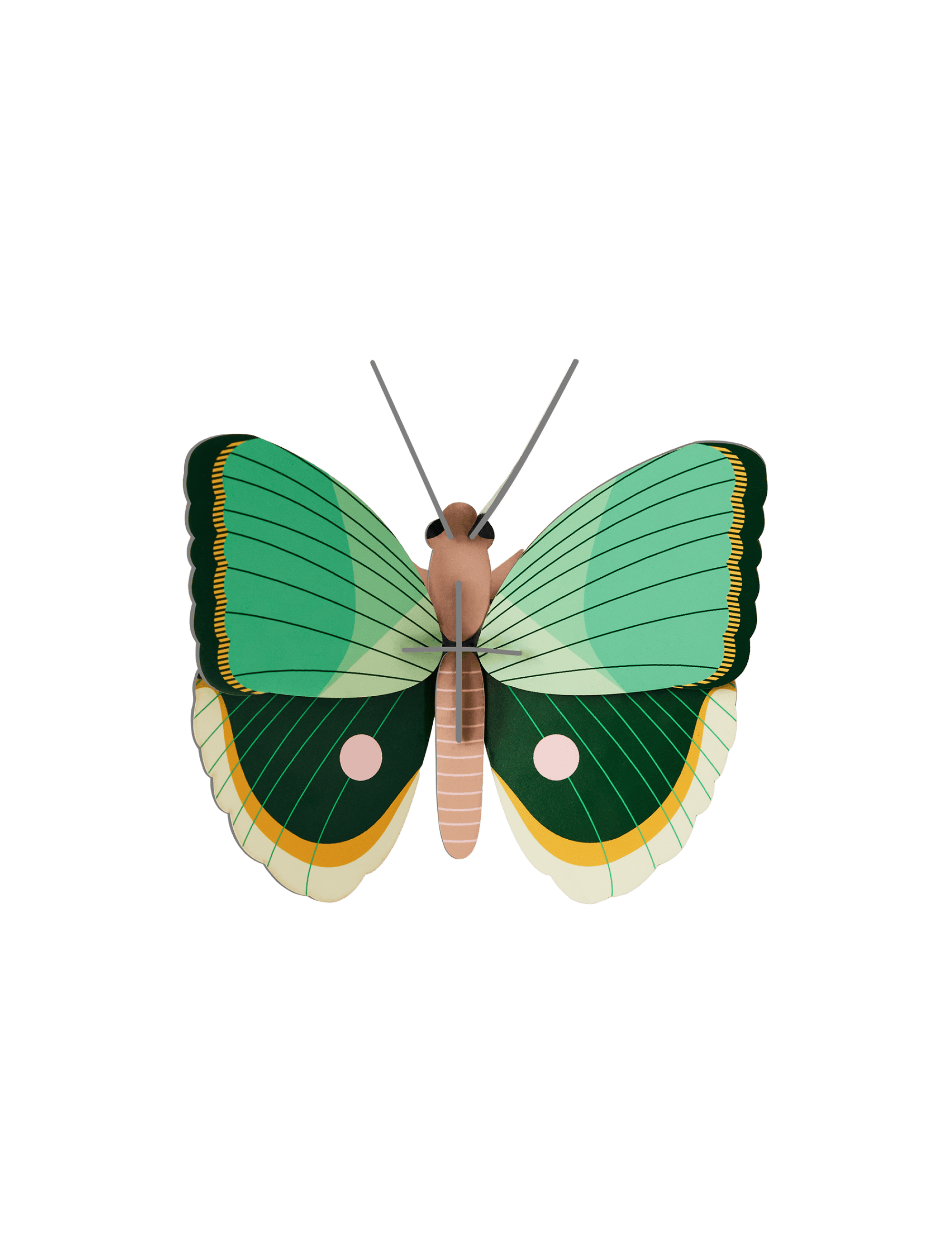 Fern Striped Butterfly Wall Art