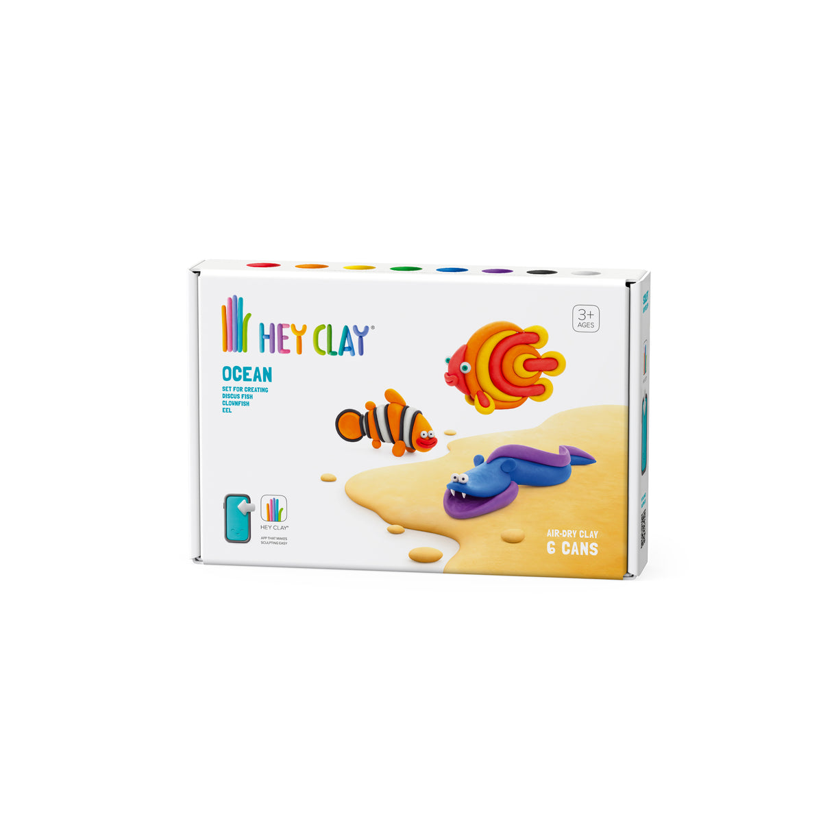 Hey Clay - Ocean (Clownfish Discus Fish Eel) 6 Cans