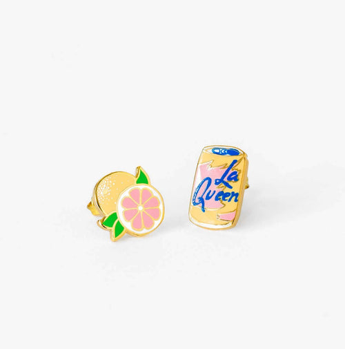 LA Queen and Grapefruit Earrings