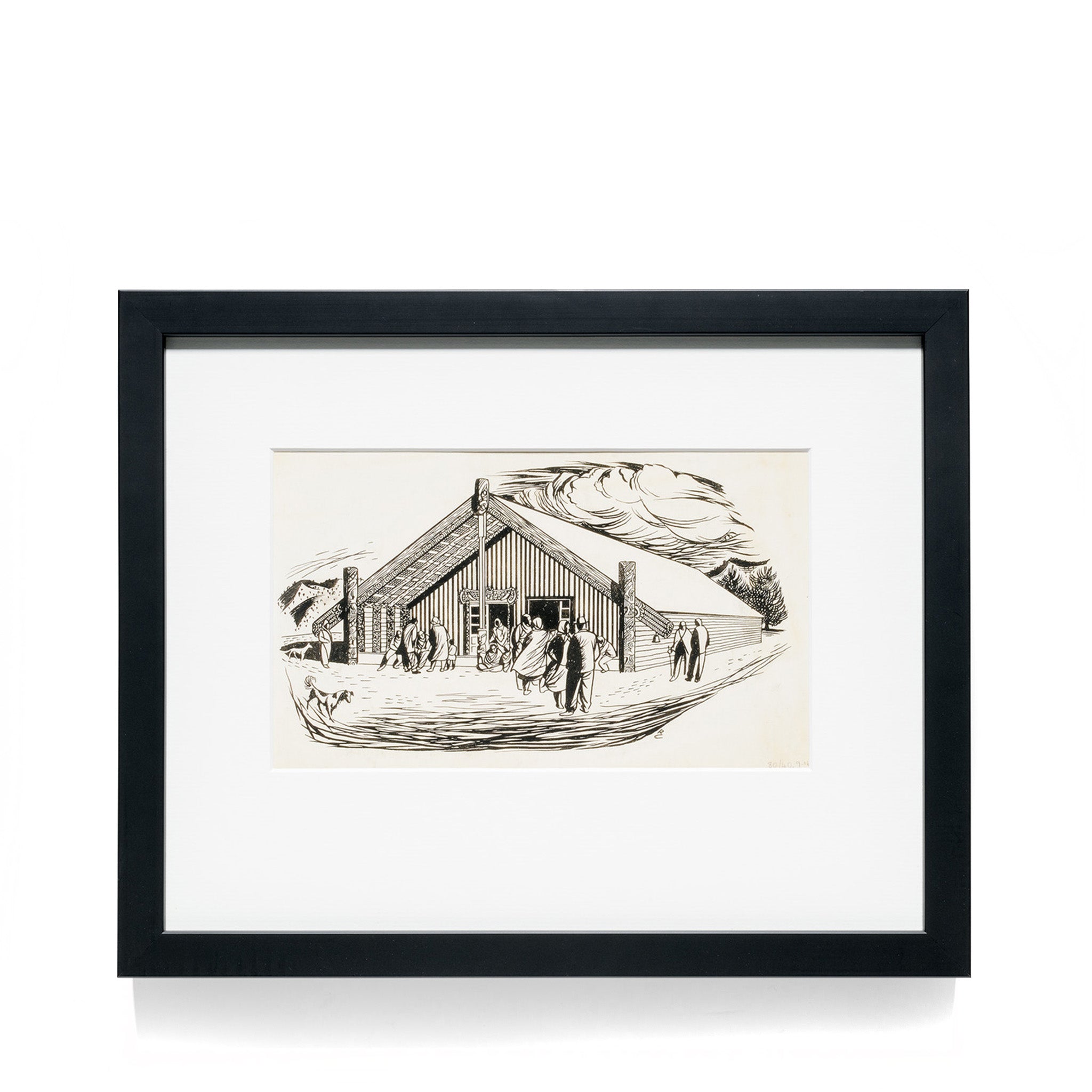 Russell Clark The Meeting House Reproduction Print