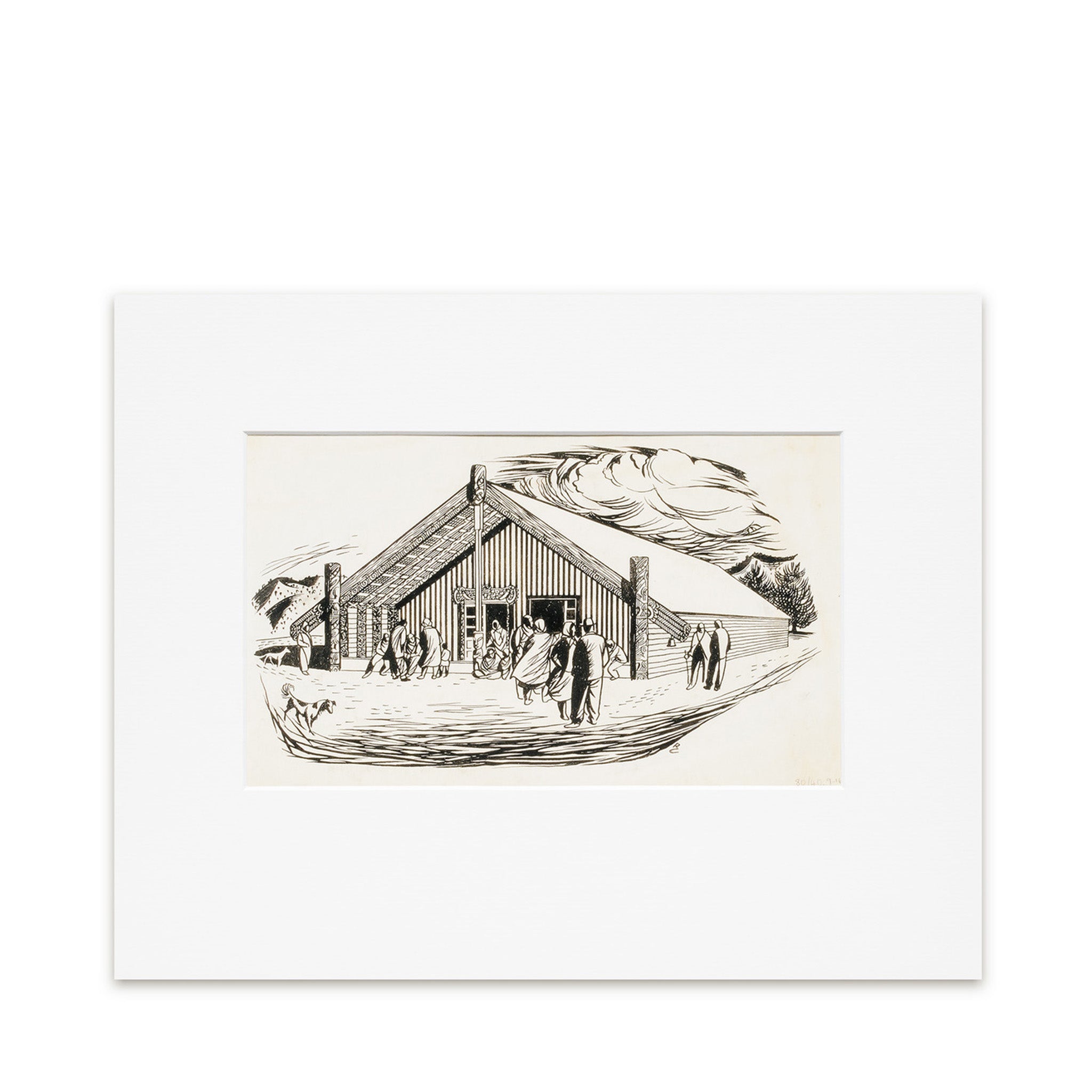 Russell Clark "The Meeting House" Reproduction Print