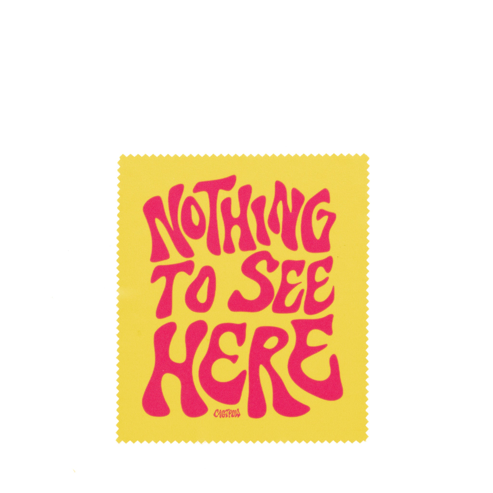 CAGTPOW "Nothing To See Here" Lens Cloth