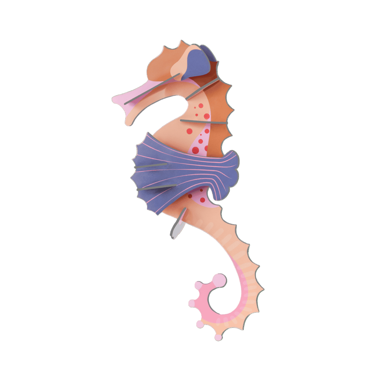 Pink Seahorse Wall Art
