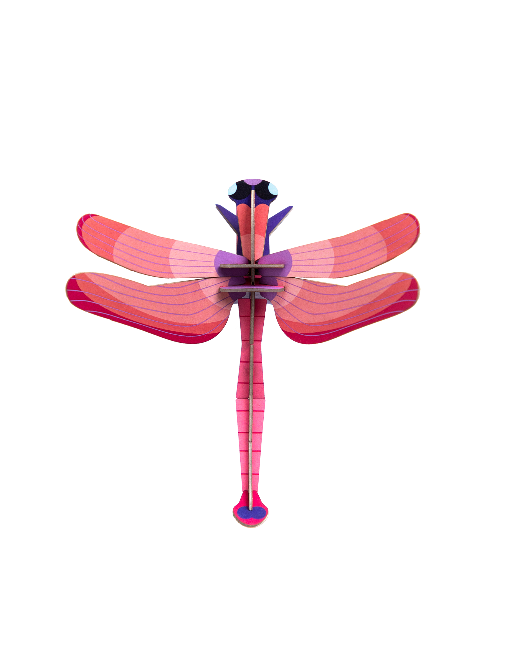 Ruby Dragonfly Wall Art
