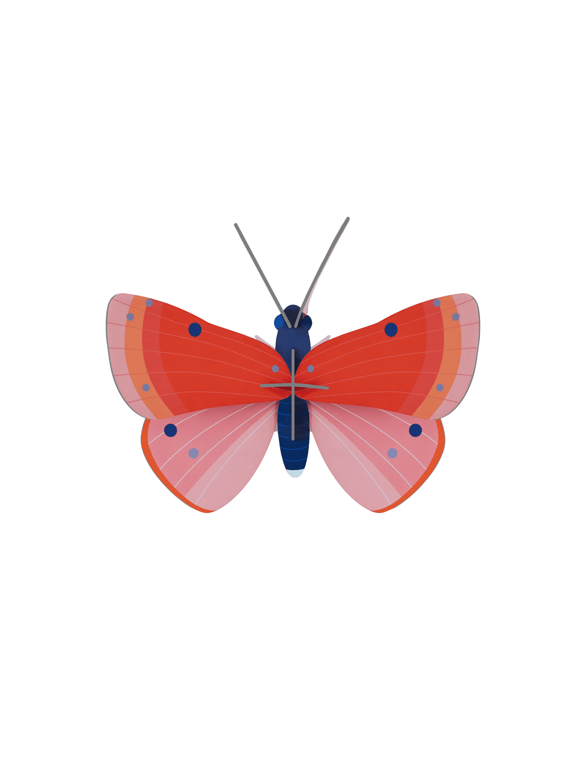 Speckled Copper Butterfly Wall Decoration